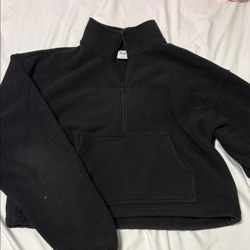 Black Quarter-Zip Pullover